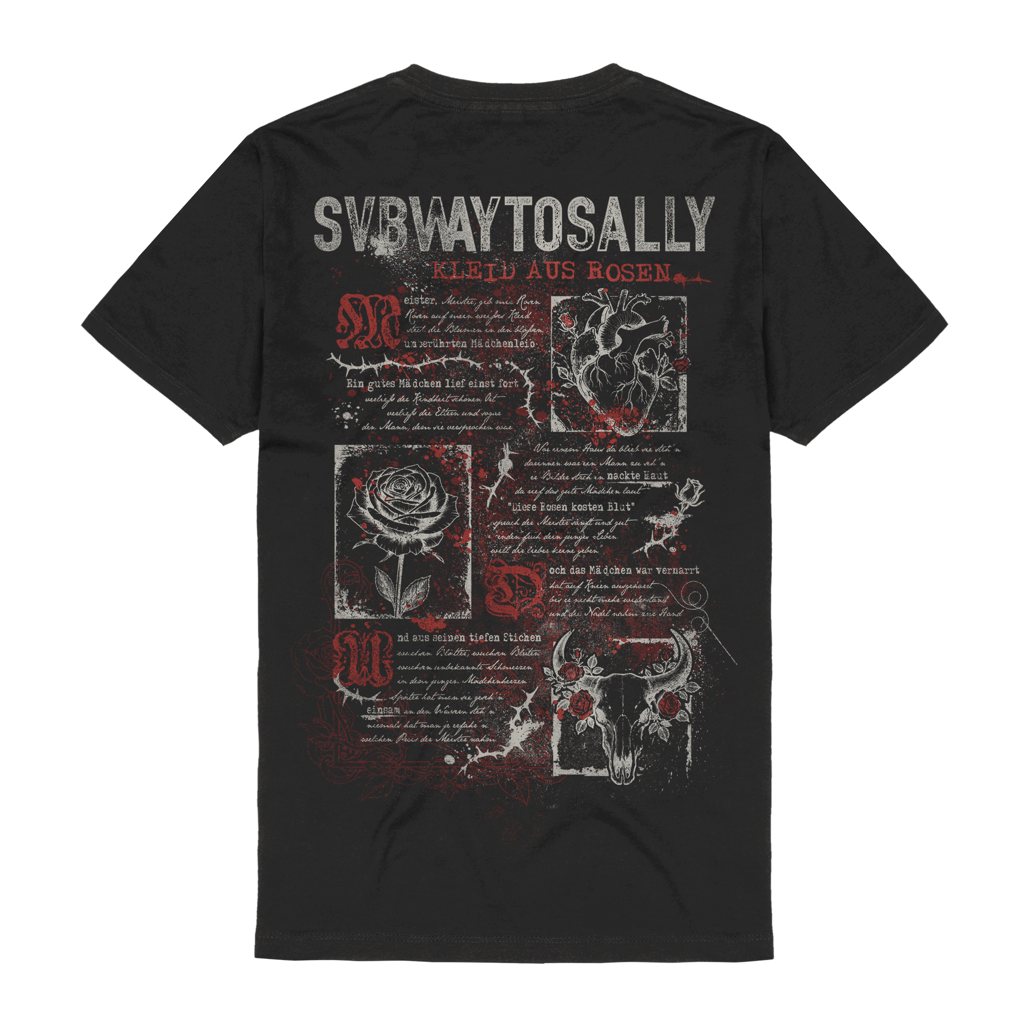 Subway To Sally Kleid aus Rosen Lyrics T-Shirt 437067