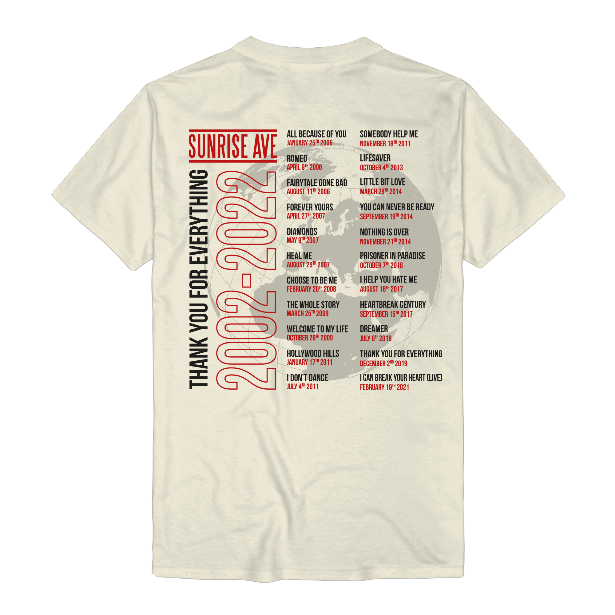 Sunrise Avenue The Singles T-Shirt 179804