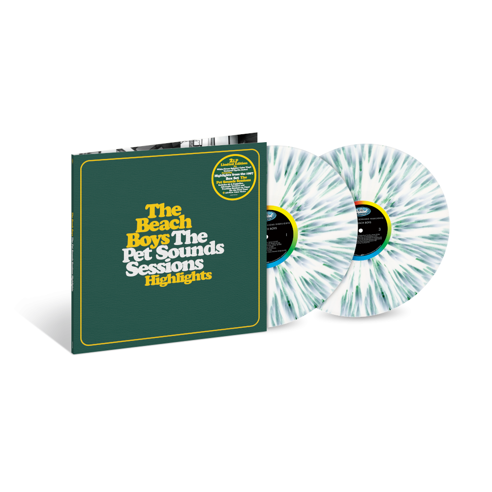 The Beach Boys The Pet Sounds Sessions Highlights  Exclusive Limited White / Green Splatter Vinyl 2LP 439335