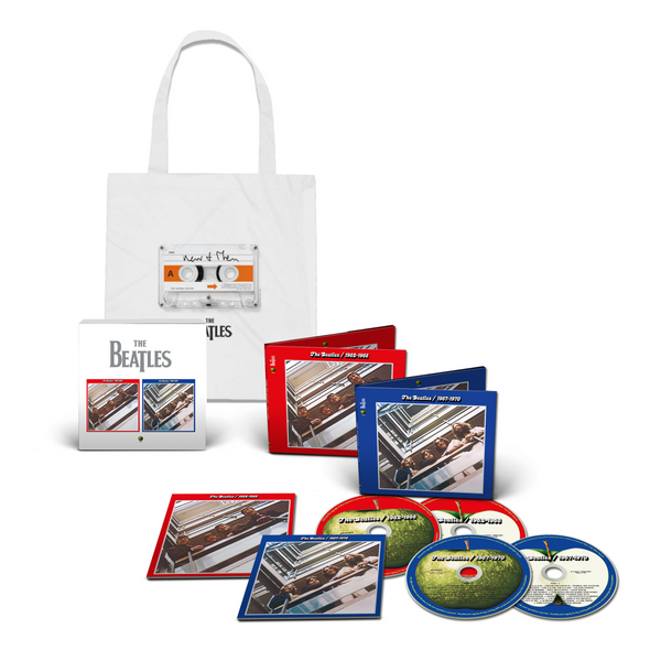 The Beatles - The Beatles 1962 – 1966 and 1967 – 1970 (4 CD box set + Cassette Tote Bundle)