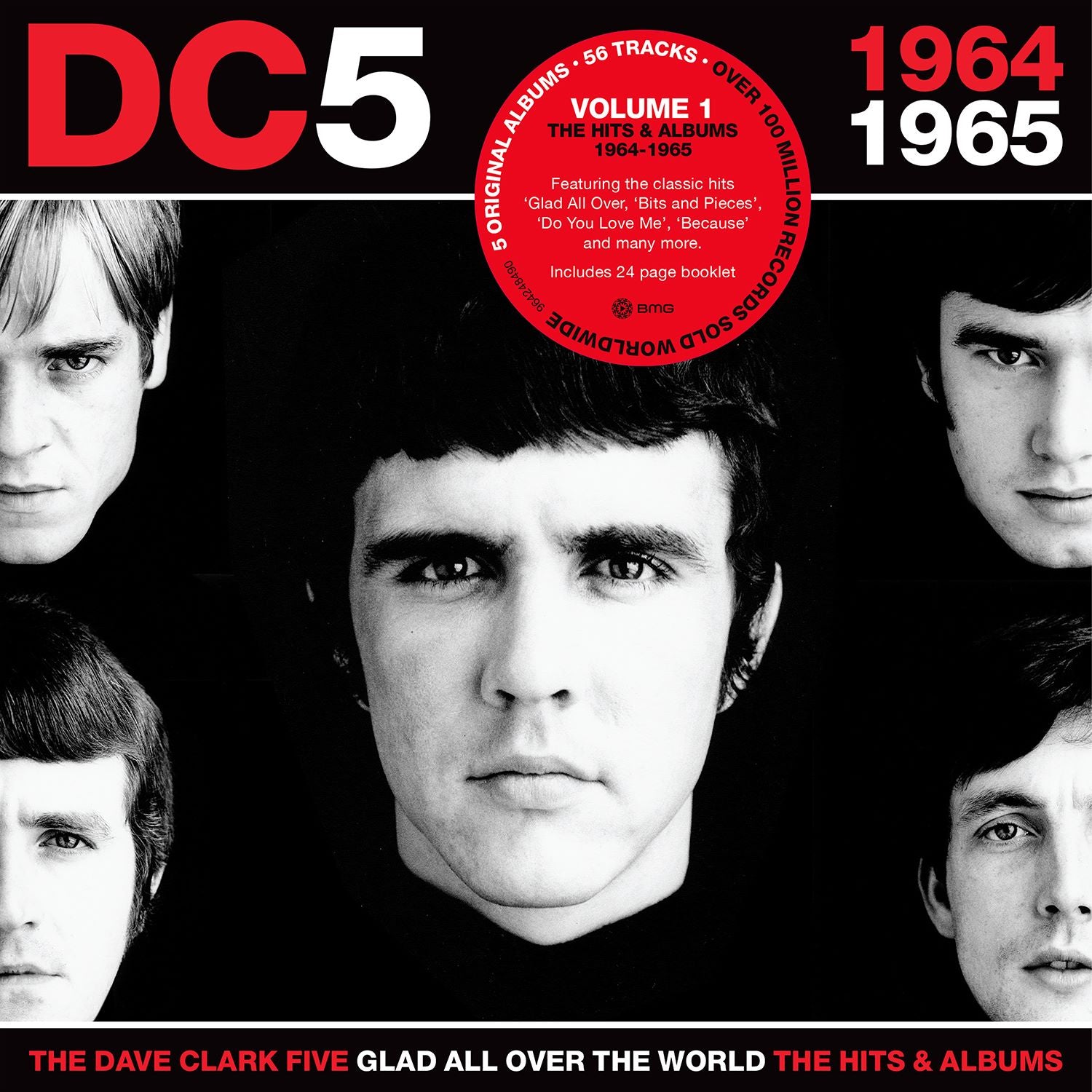 The Dave Clark Five Glad All Over the World - The Hits & Albums (1964-1965) 5CD Deluxe Box 457633