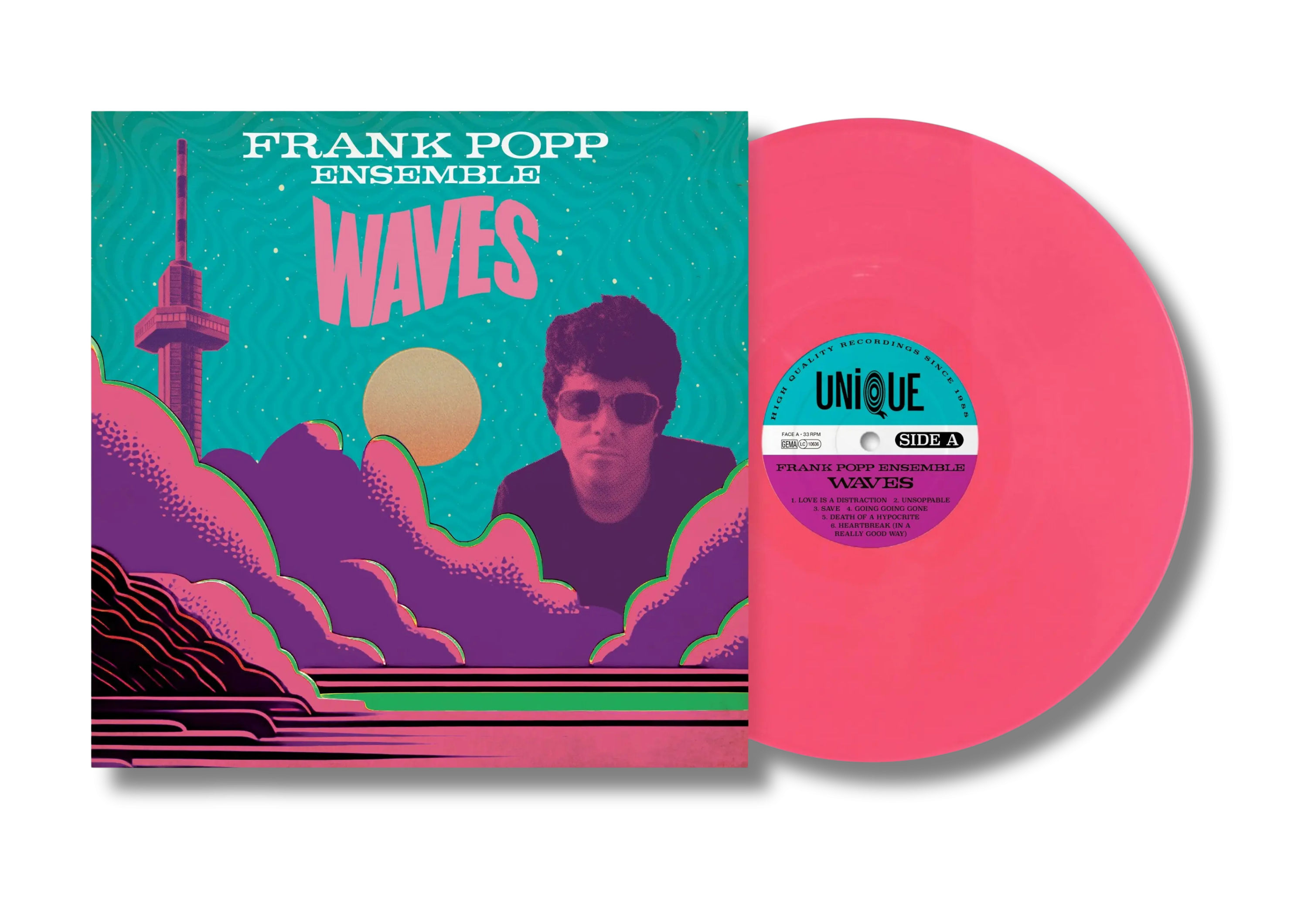 The Frank Popp Ensemble Waves Pink Vinyl LP 450490