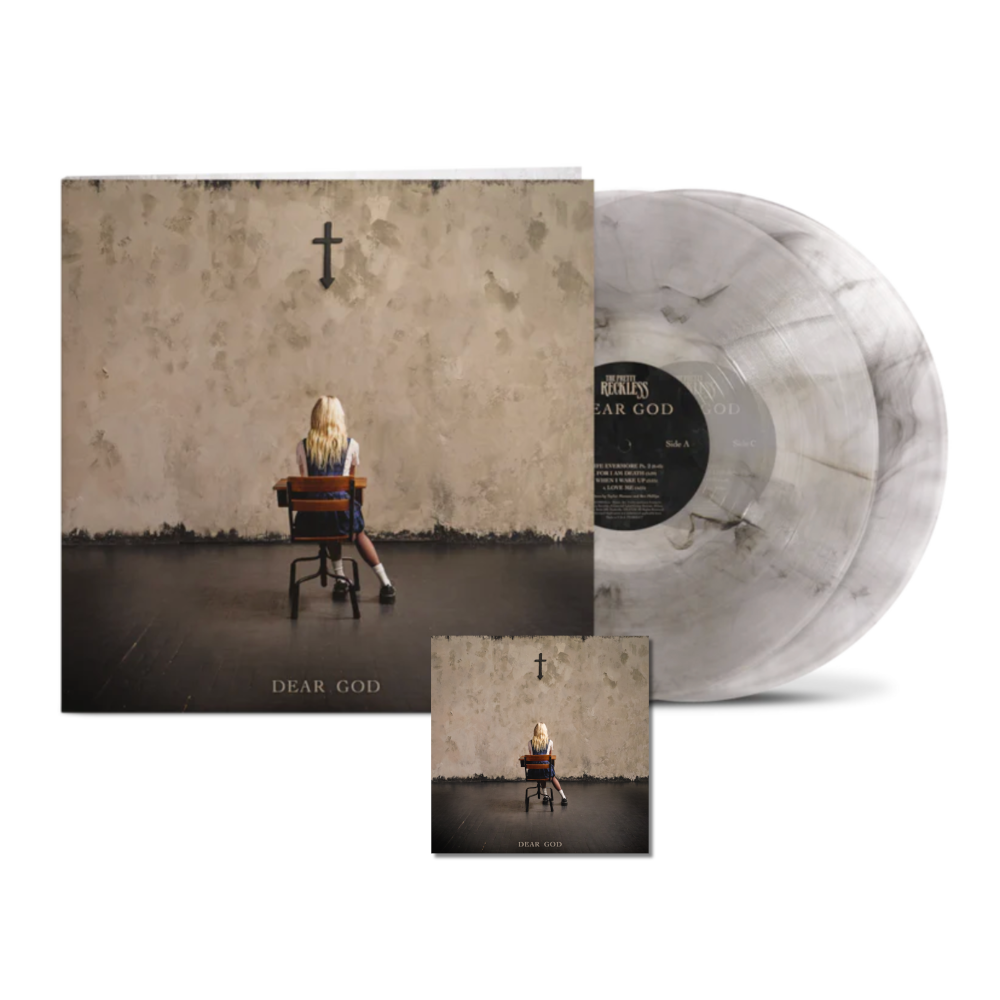The Pretty Reckless Dear God Exclusive Limited Clear Smoke Vinyl 2LP + Signed Artcard CD-size 438453