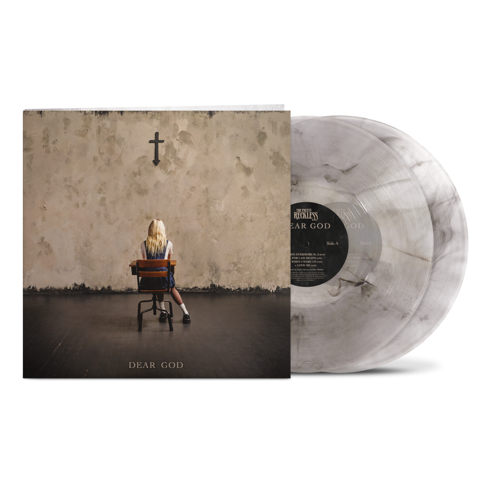 The Pretty Reckless Dear God Exclusive Limited Clear Smoke Vinyl 2LP + Signed Artcard CD-size 438455