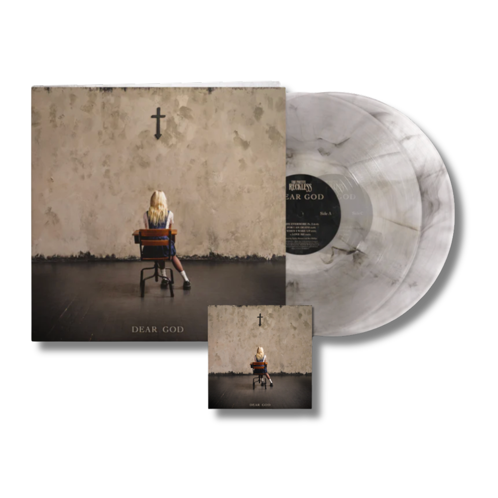 The Pretty Reckless Dear God Exclusive Limited Clear Smoke Vinyl 2LP + Signed Artcard CD-size 452384