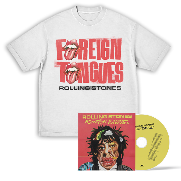 The Rolling Stones - Foreign Tongues CD + Foreign Tongues Tongue T-Shirt (CD)