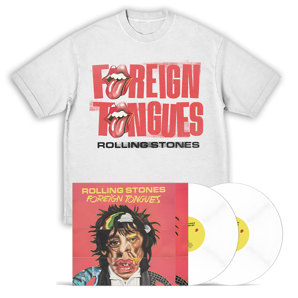 The Rolling Stones - Foreign Tongues Store Exclusive White Vinyl 2LP + Foreign Tongues Tongue T-Shirt (Vinyl)