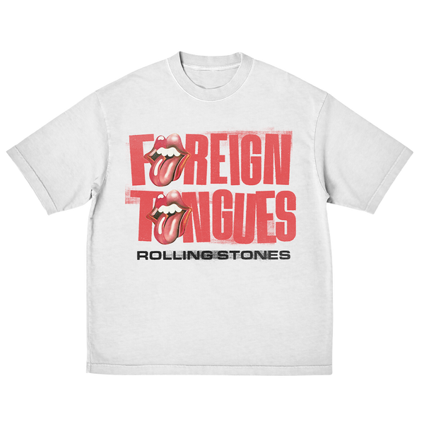 The Rolling Stones - Foreign Tongues Tongue T-Shirt (T-Shirt)