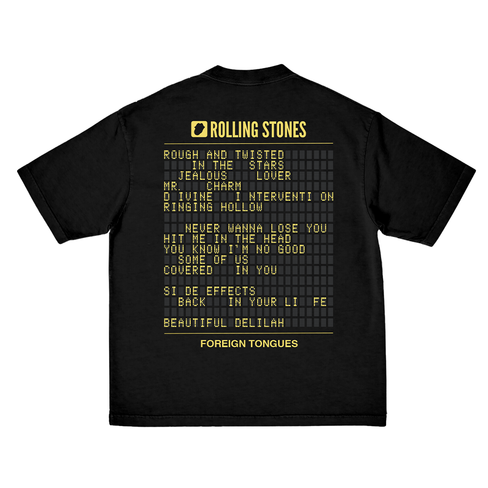 The Rolling Stones Foreign Tongues Tracklist T-Shirt T-Shirt 446574