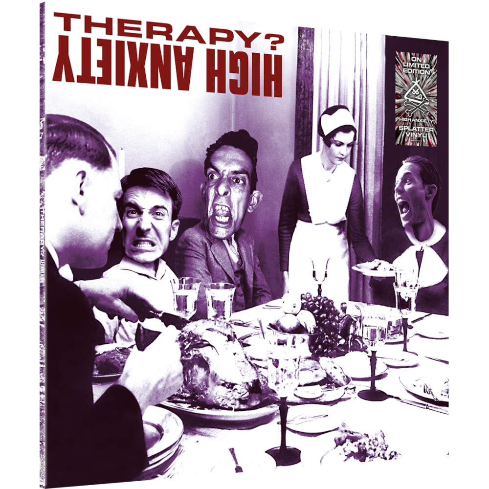 Therapy? HIGH ANXIETY Exclusive Purple/White/Black Splatter Vinyl LP 462351