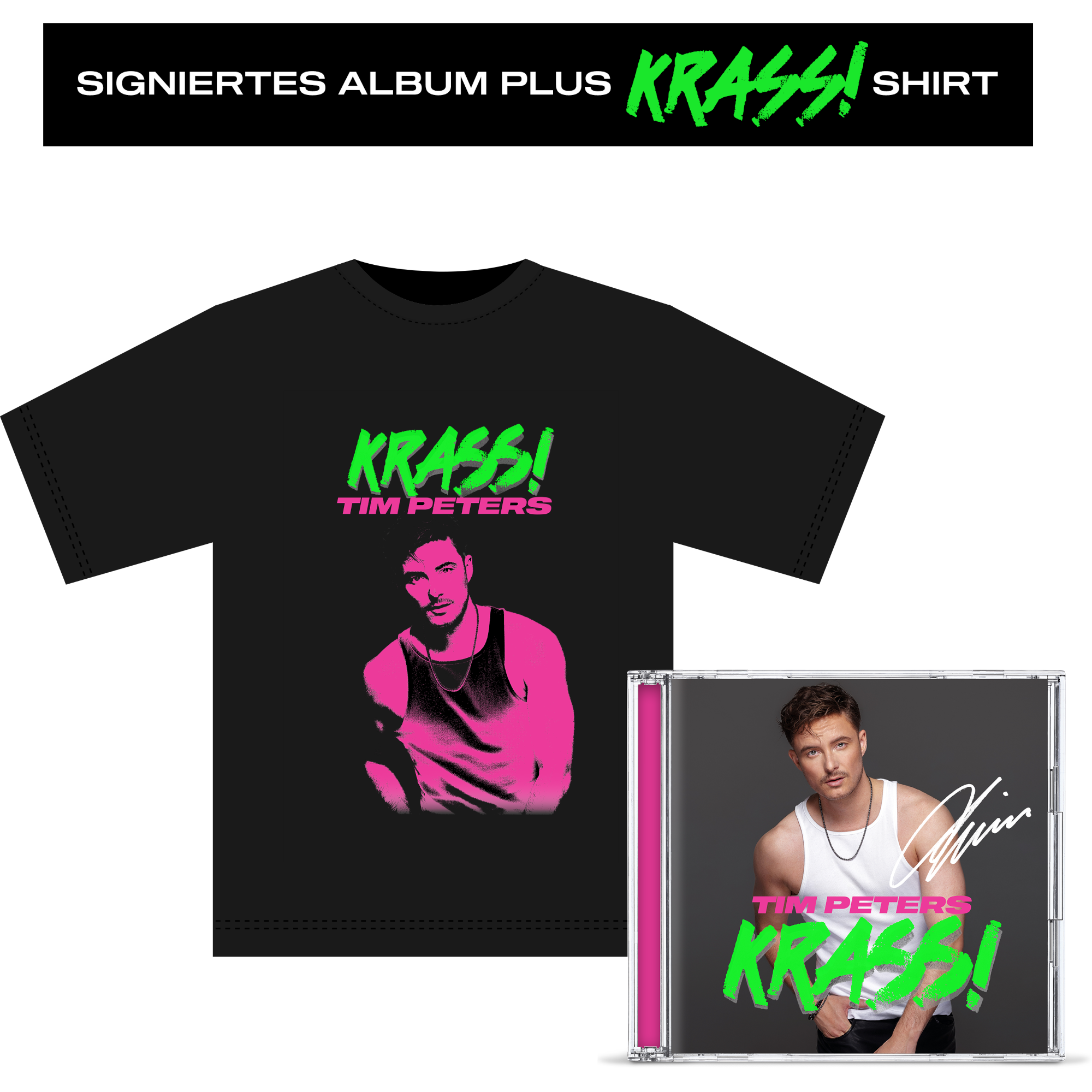 Tim Peters KRASS! Handsignierte CD + Exklusives T-Shirt 365161