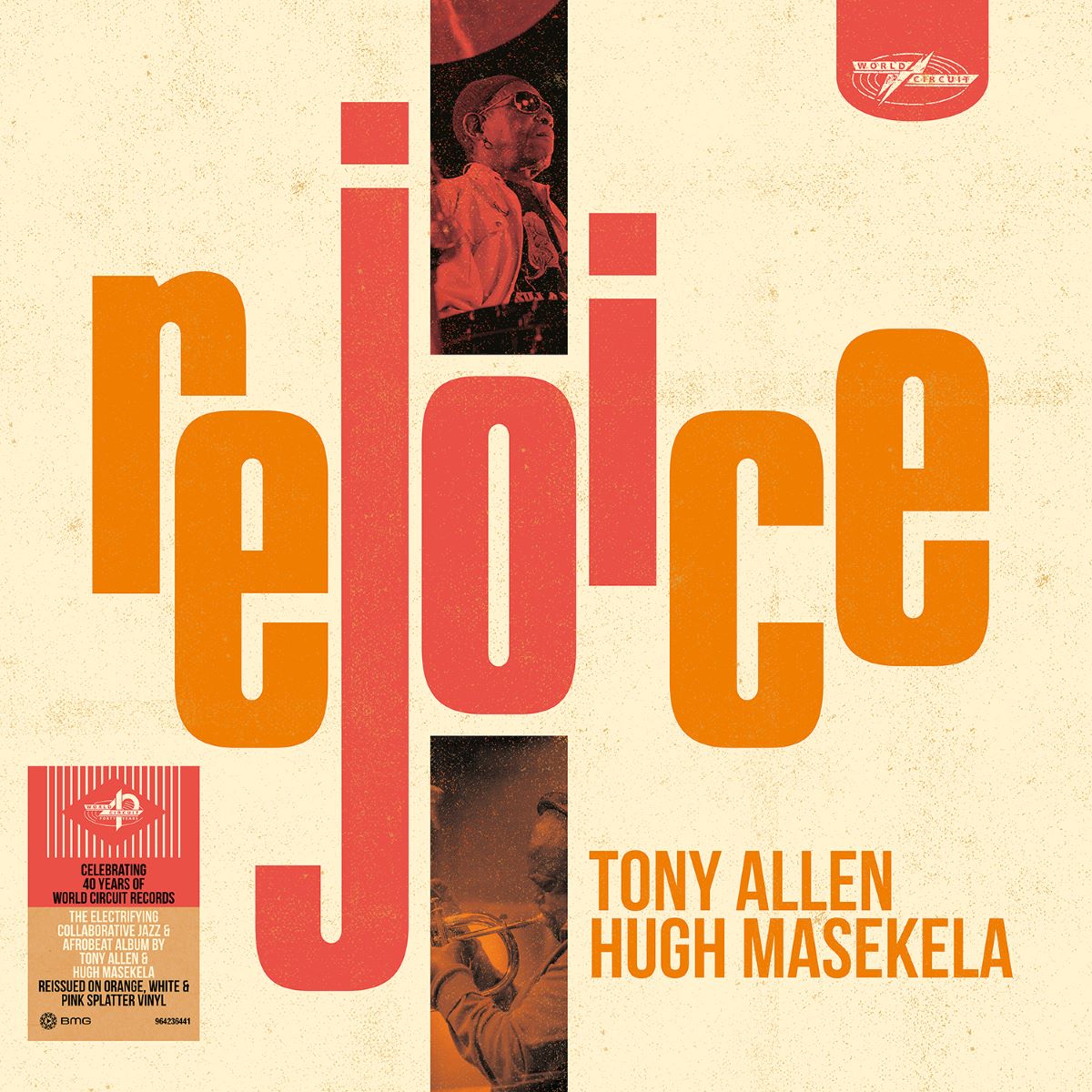 Tony Allen & Hugh Masekela Rejoice Orange, White & Pink Splatter LP 458253
