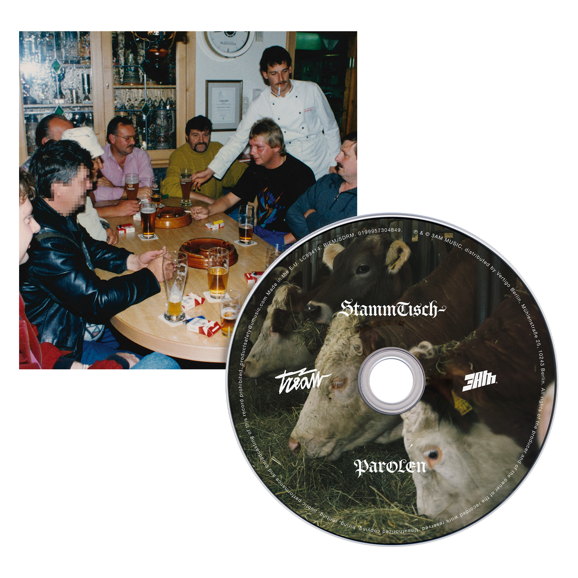 Tream STAMMTISCHPAROLEN CD + Wackelfigur + Duftbaum + Sticker 441433