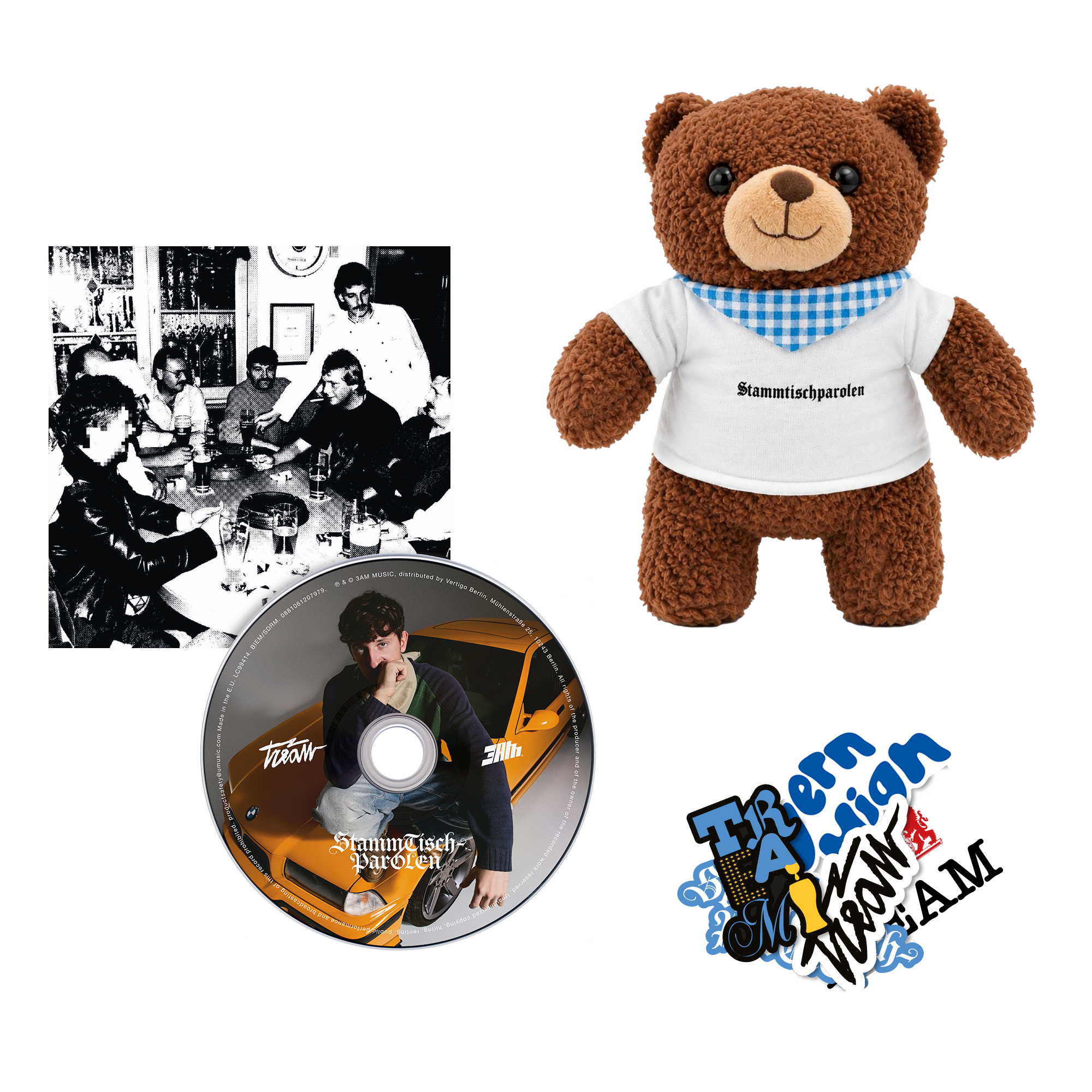 Tream Stammtischparolen CD + Teddy + Sticker 453487