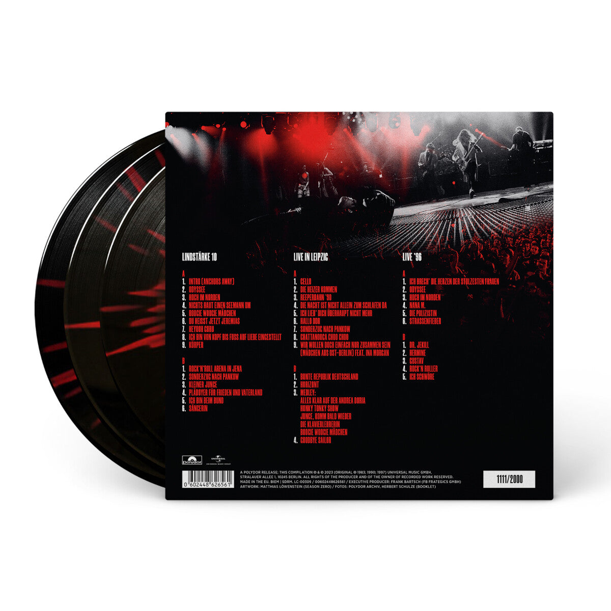 Udo Lindenberg & Das Panikorchester 50 Jahre Panikorchester Live (Jubiläumsedition) Nummerierte Limiterte Splattered Vinyl 3LP 309430