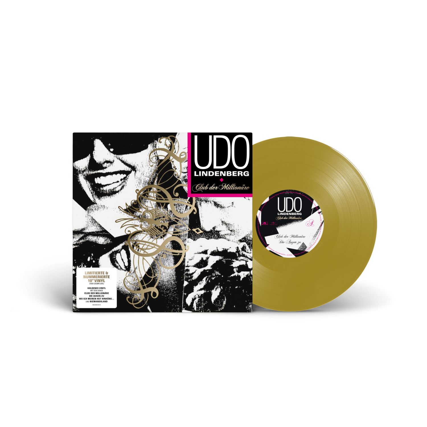 Udo Lindenberg Club Der Millionäre Limitierte Nummerierte Goldene Vinyl 10" 426292