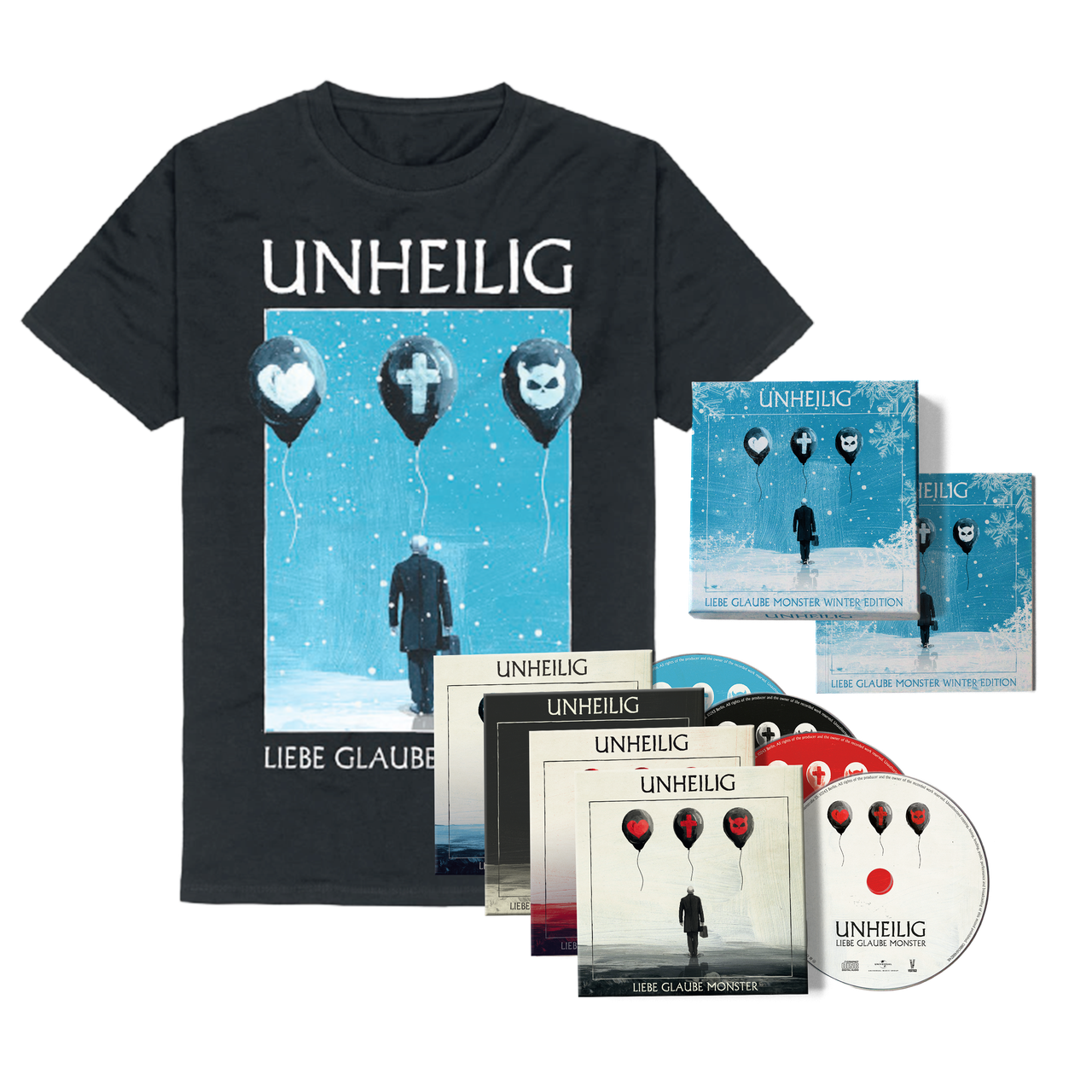 Unheilig LIEBE GLAUBE MONSTER LTD. DELUXE WINTER EDITION + T-SHIRT 458245