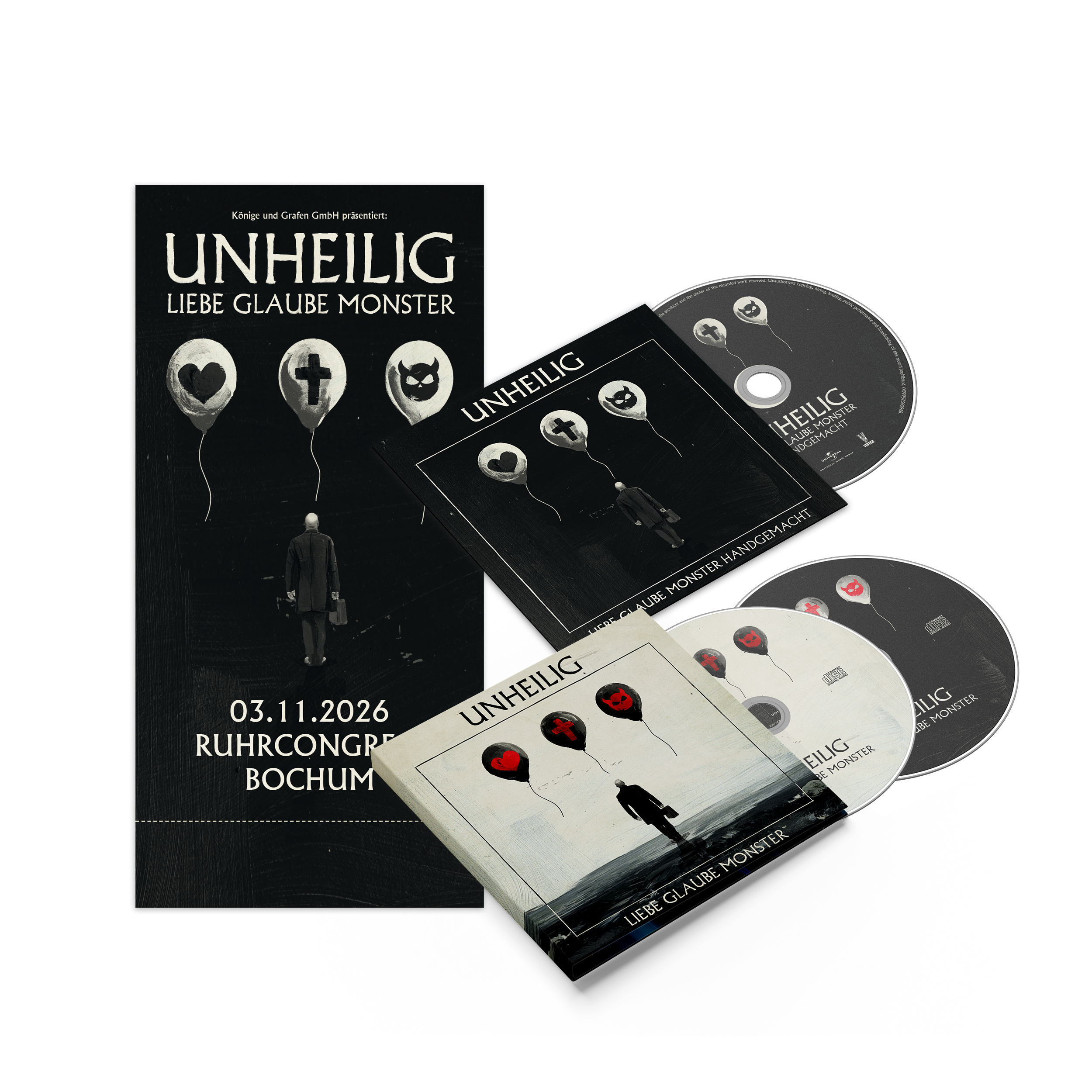 Unheilig Liebe. Glaube Monster Deluxe 2CD + Akustik CD + 1 Stehplatzticket 437613