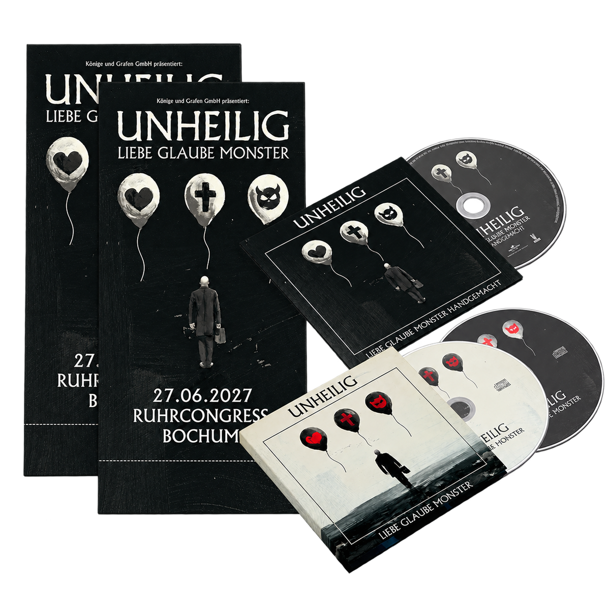Unheilig Liebe Glaube Monster Deluxe 2CD + Akustik CD + 2 Stehplatztickets 460759