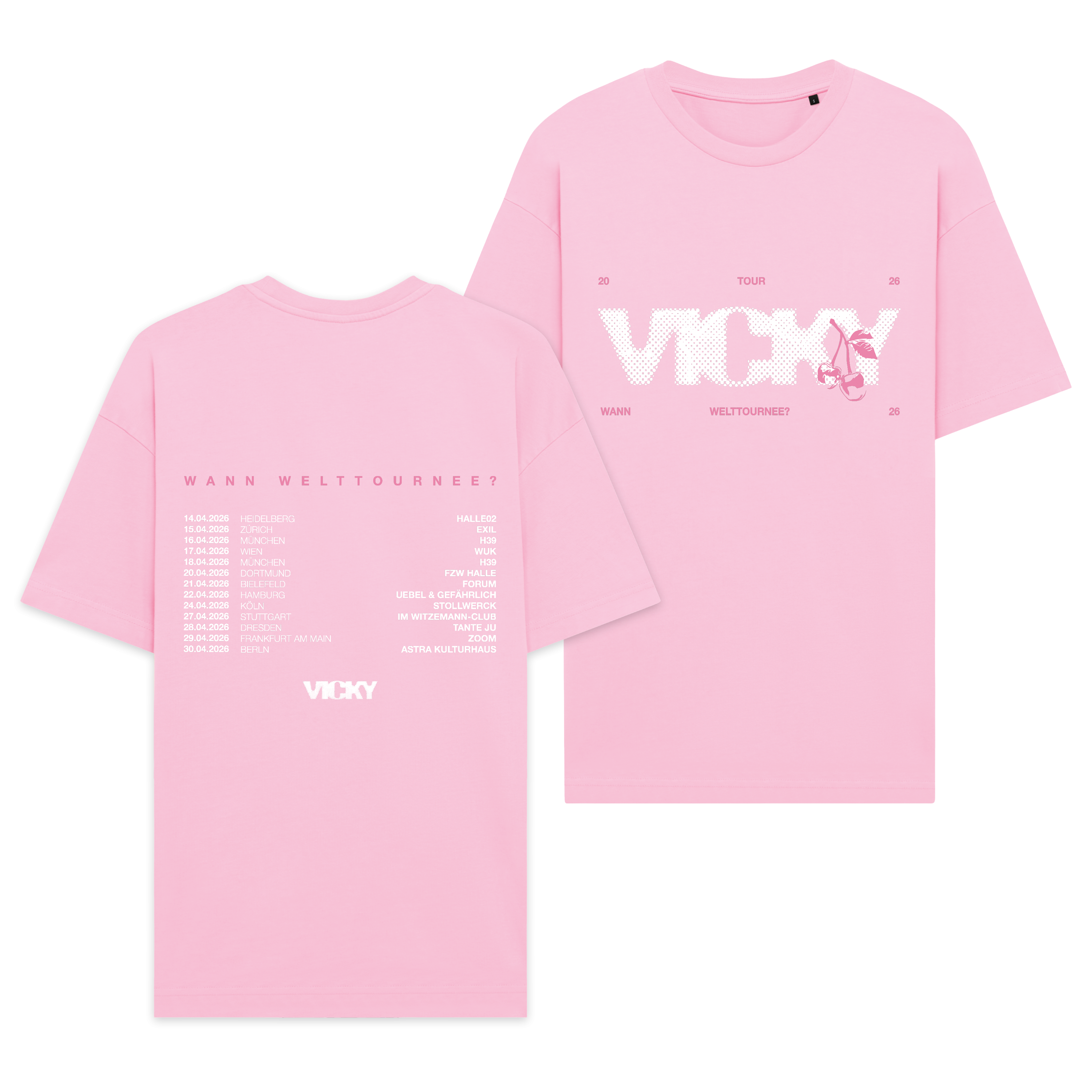 VICKY Wann Welttournee? Pinkes Shirt 448118