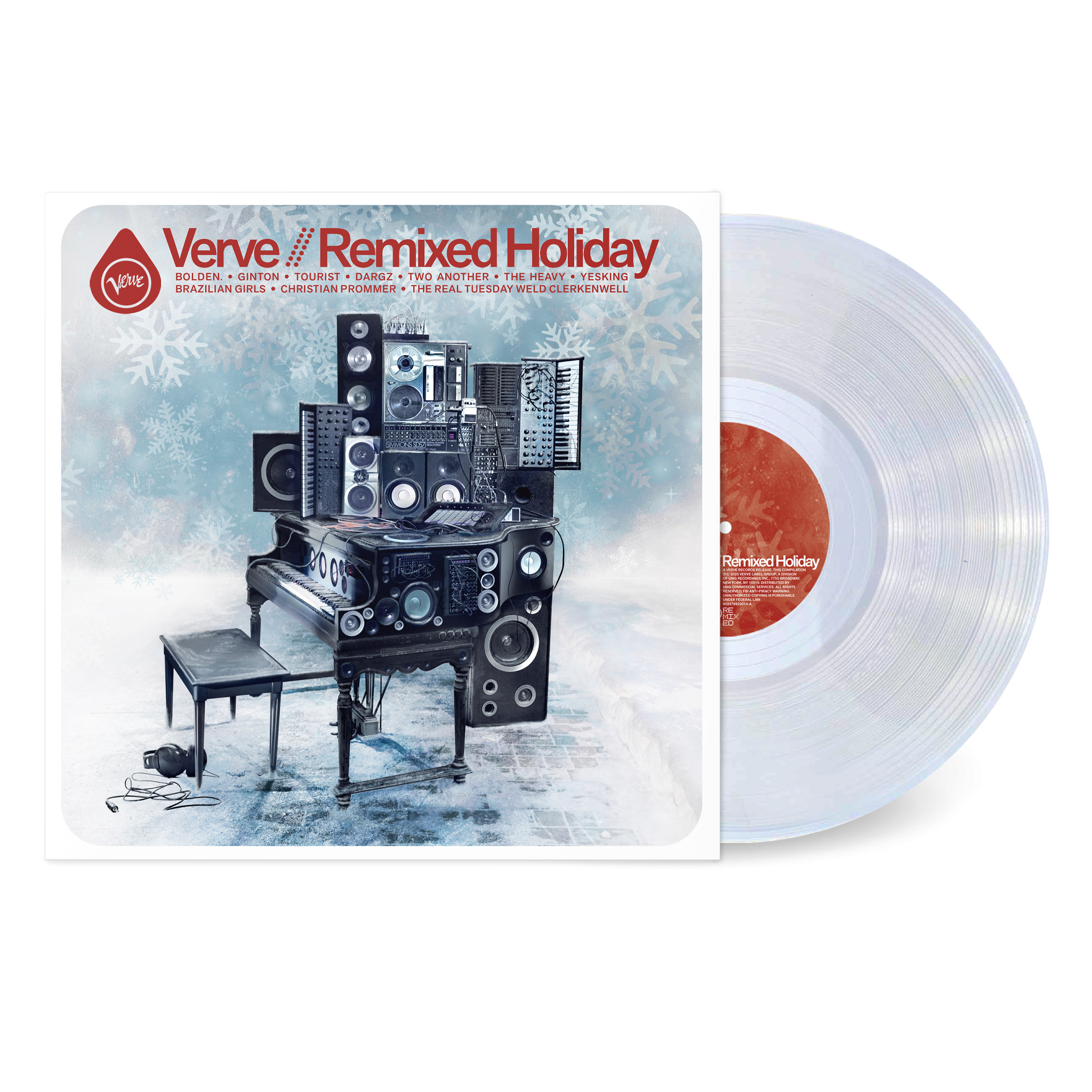 Various Verve // Remixed Holiday Crystal Clear 1LP 422388