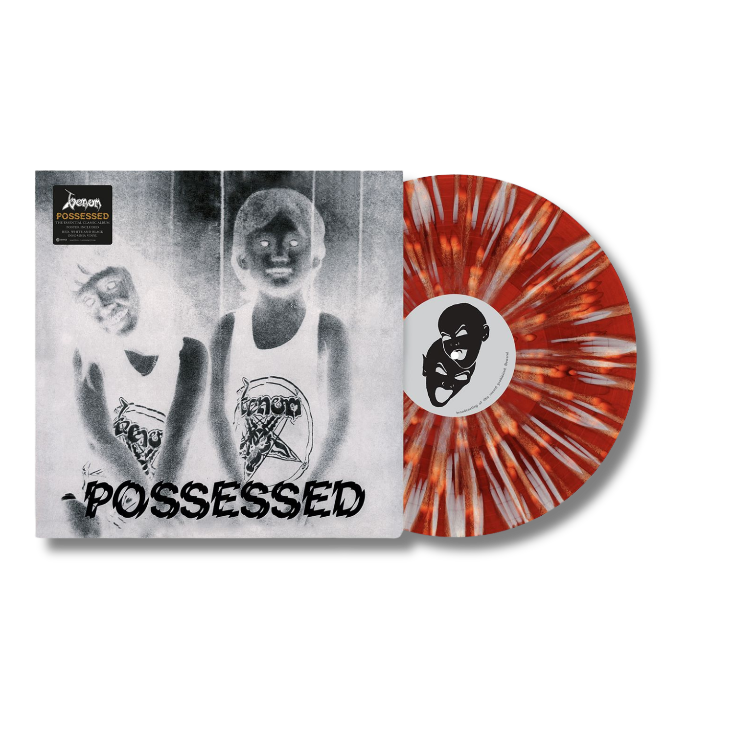 Venom Possessed Red, Black, White Insomnia LP 451978
