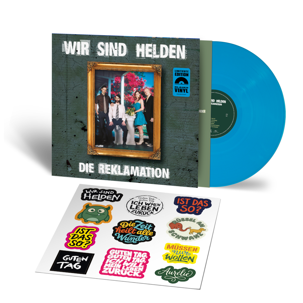 Wir Sind Helden Die Reklamation Limitierte Blaue Vinyl LP + Exklusiver Stickerbogen 451200
