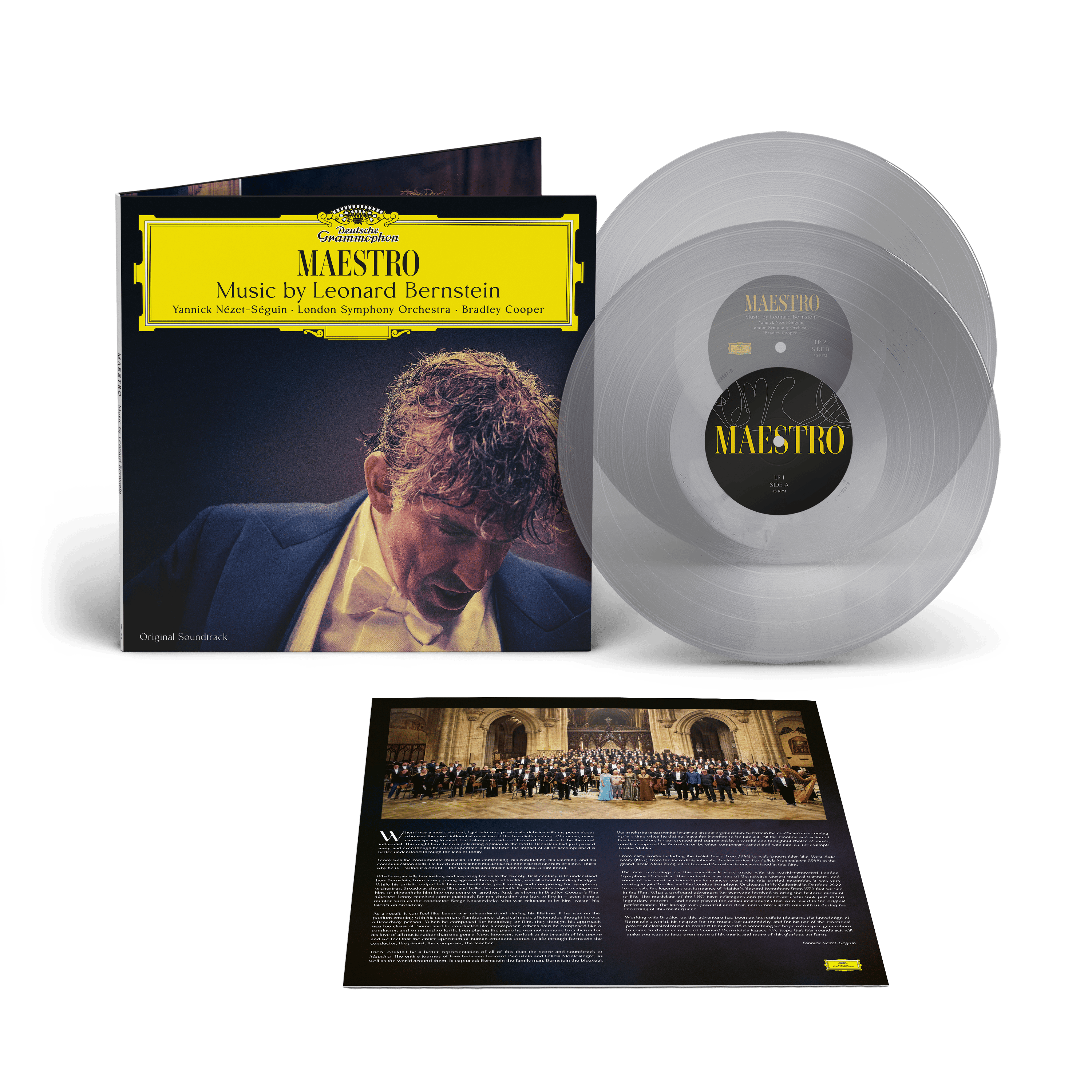 Yannick-Nézet-Séguin, Bradley Cooper, London Symphony Orchestra Maestro: Music by Leonard Bernstein (OST) Exklusive Limitierte Crystal Clear 2 Vinyl 336441