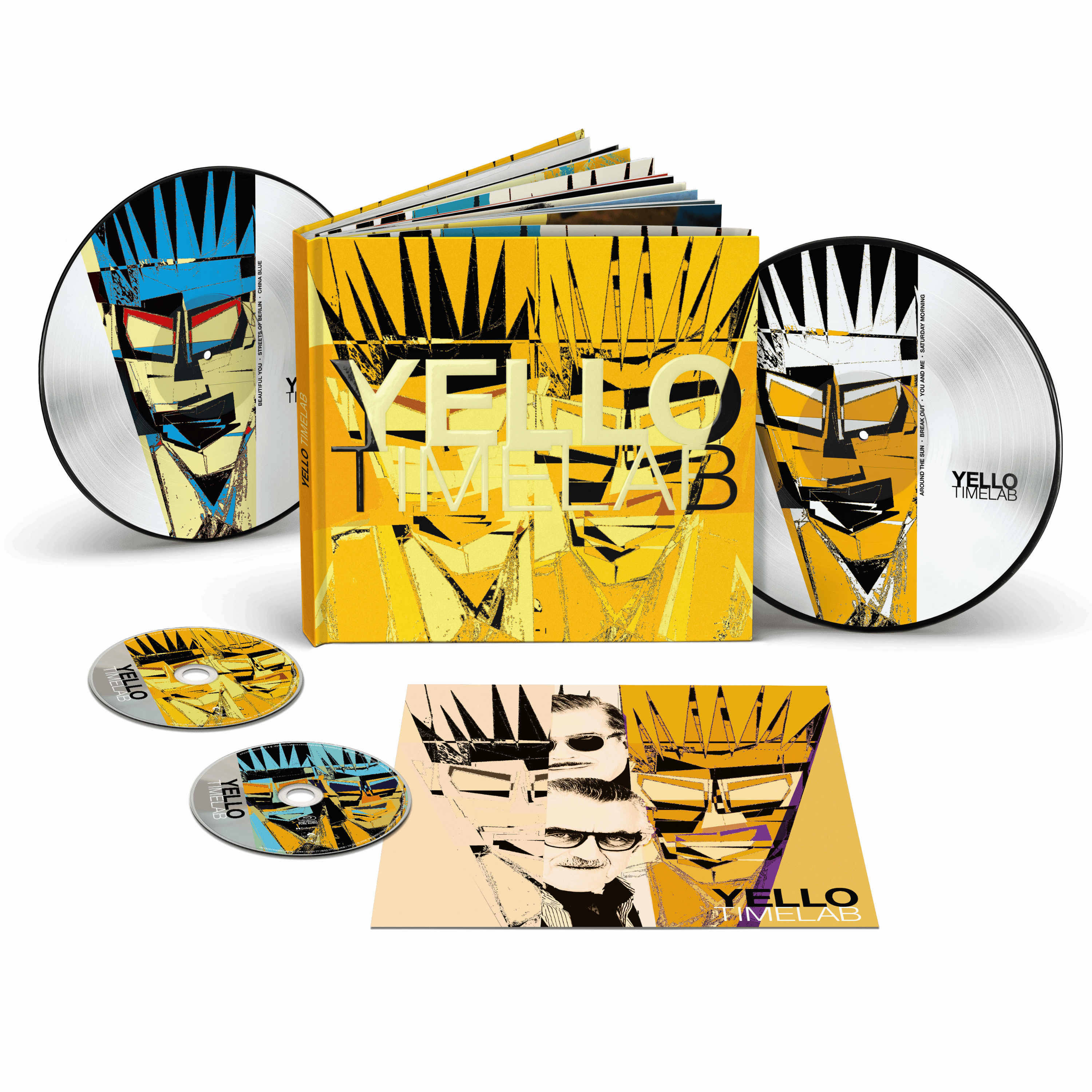 Yello Time Lab Nummeriertes Hardcover Book inkl. 2LP Picture Vinyl, CD, Blu-ray Audio & Art Print 457833