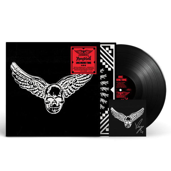 Yungblud, Aerosmith - Aerosmith & YUNGBLUD - One More Time - Black Vinyl, CD + Signed Art Card (Black Vinyl + Signed Art Card)