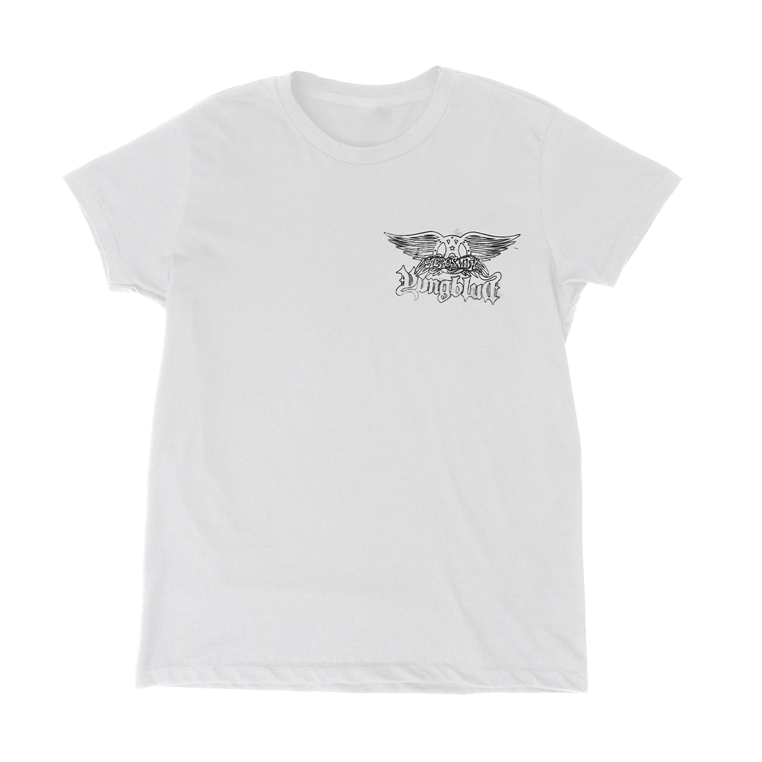 Yungblud Aerosmith & YUNGBLUD - One More Time White T-Shirt T-Shirts 421686