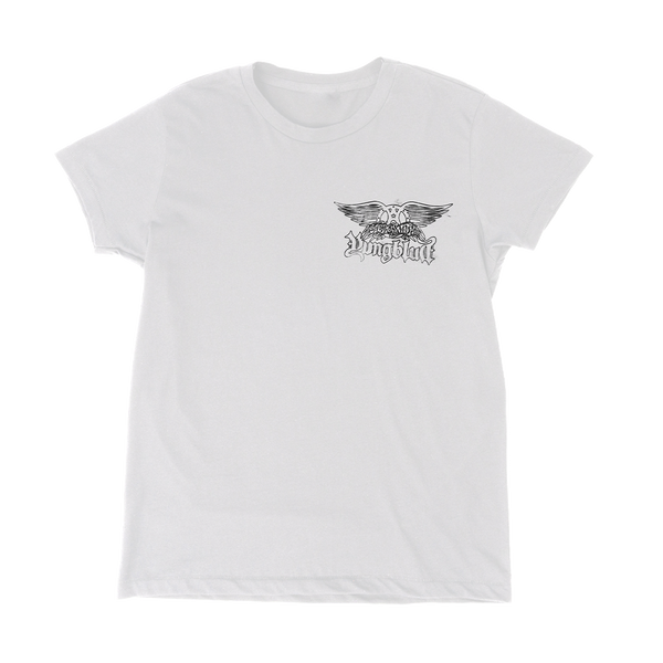 Yungblud - Aerosmith & YUNGBLUD - One More Time White T-Shirt (T-Shirts)