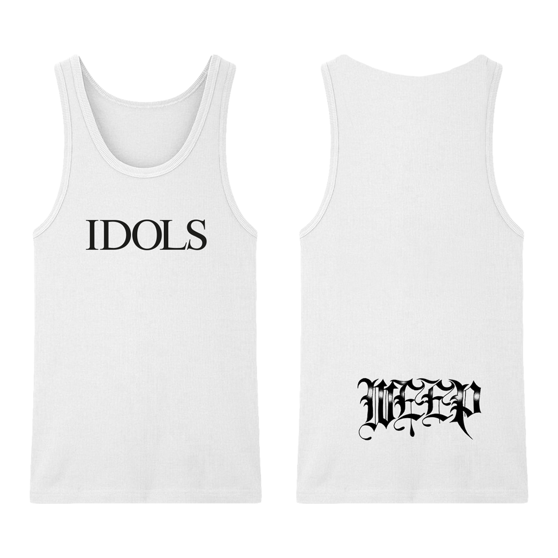Yungblud IDOLS WEEP RIBBED TANK Tank Shirt 418682
