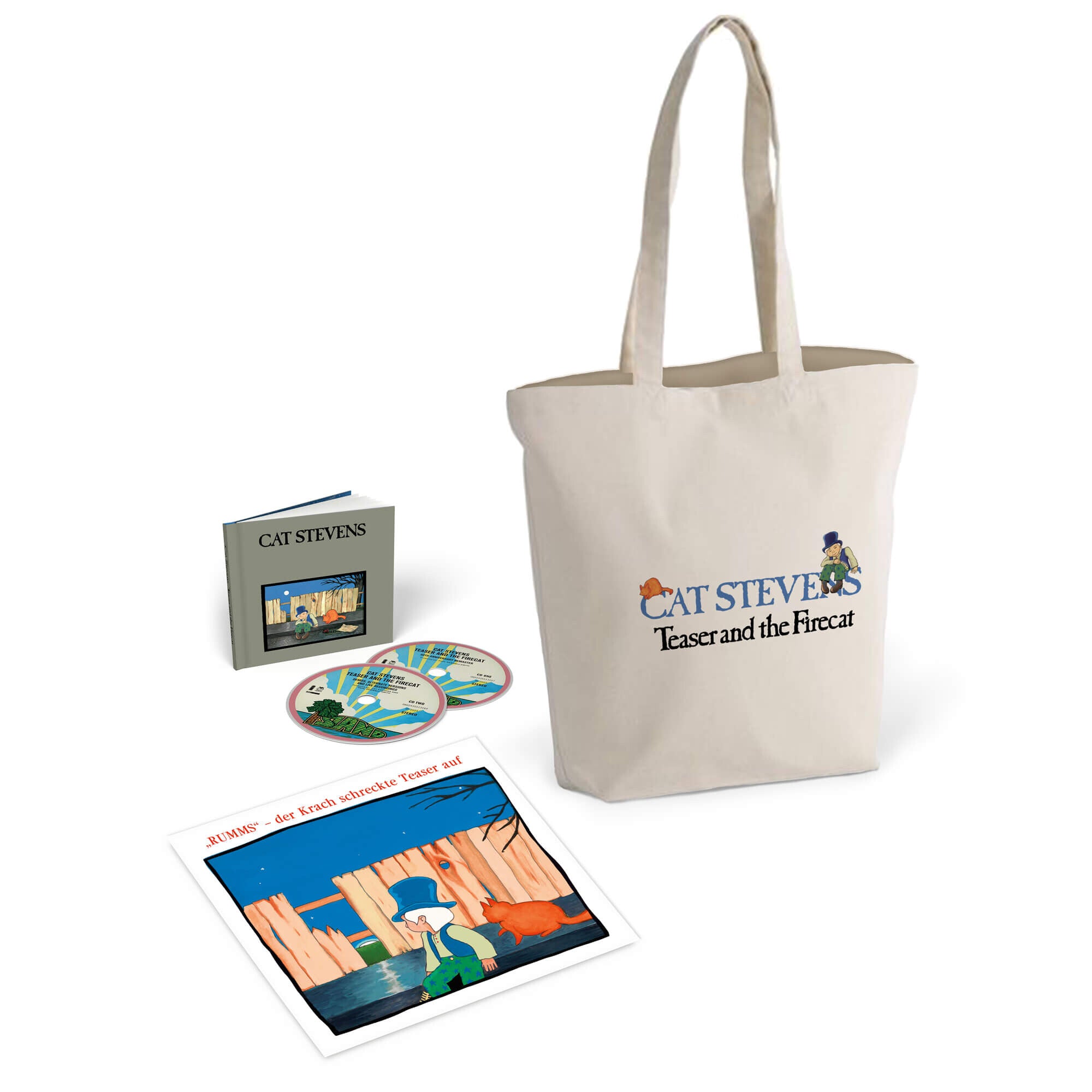 Yusuf / Cat Stevens Teaser And The Firecat 2CD Deluxe Edt. + Bag + Art Print 205410