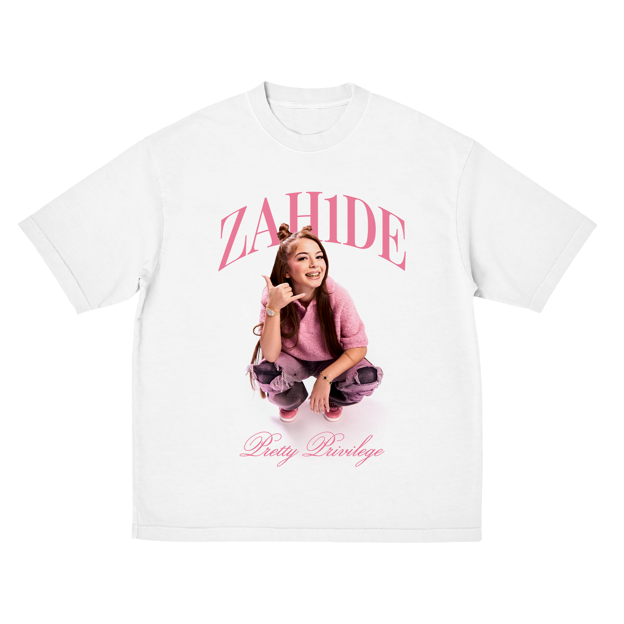 ZAH1DE Call Me Pink T-Shirts 431519