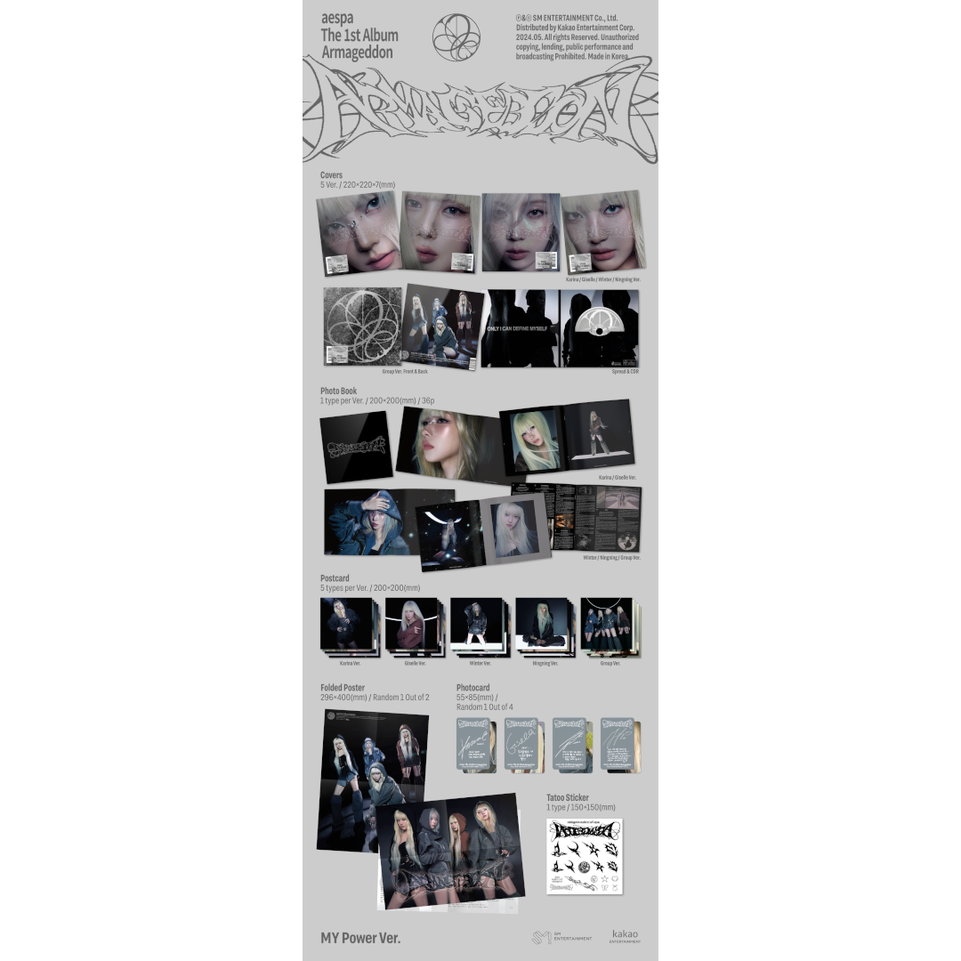 aespa The 1st Album 'Armageddon' (MY Power Ver.) CD 363397