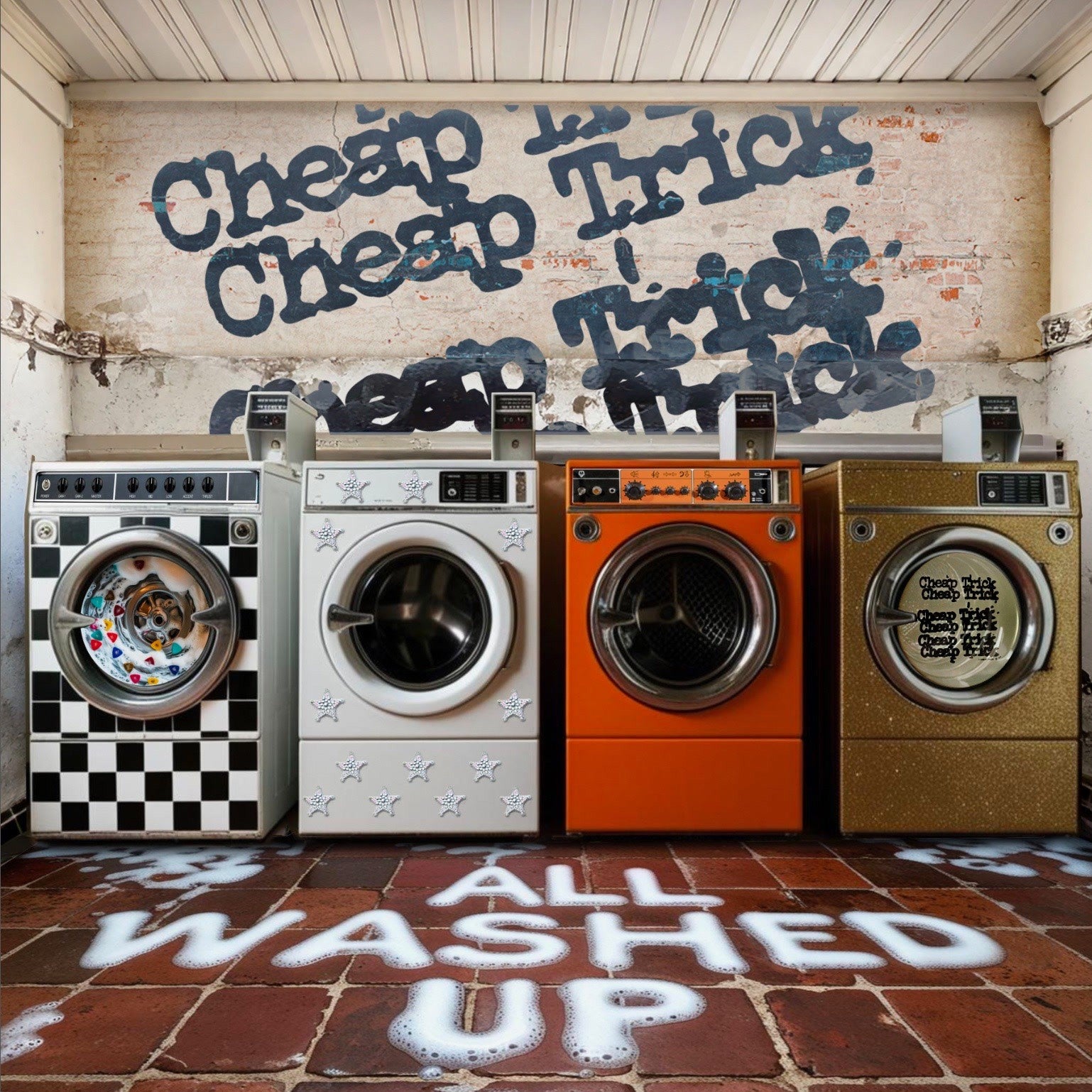 Cheap Trick All Washed Up Graphite Marble Colour LP 419326