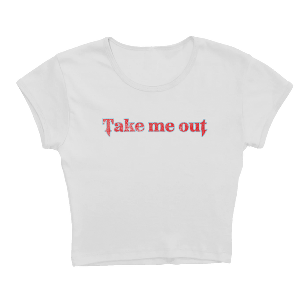 mgk - take me out baby tee (T-Shirt)