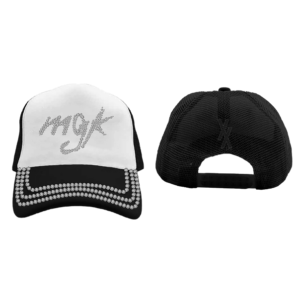 mgk - tickets anniversary liquid metal trucker (Trucker Cap)