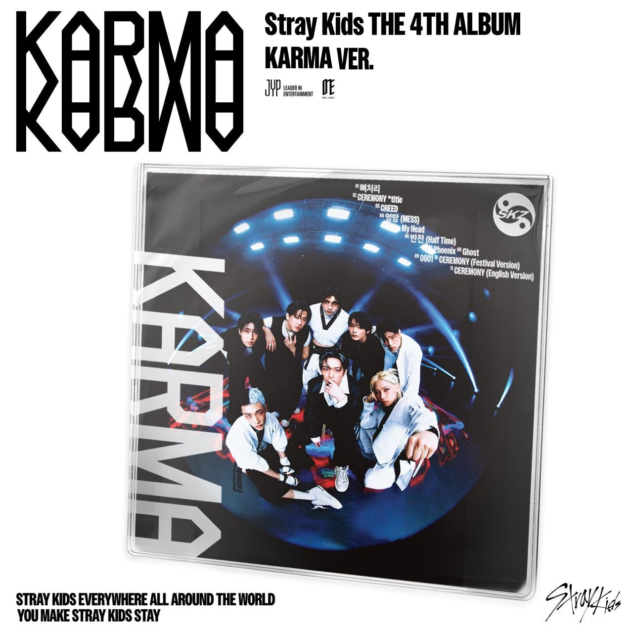 Stray Kids KARMA (CLEAR SAPPHIRE VINYL) 1LP 419618